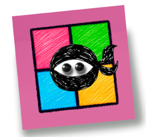 Microsoft image with productivity ninja drawing
